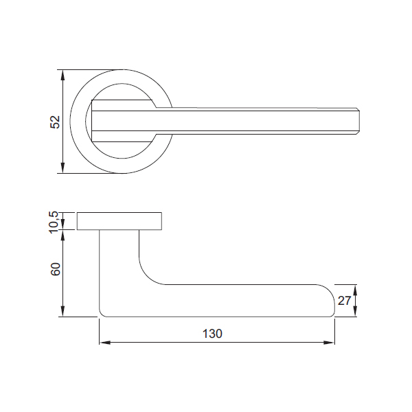 KHÓA CỬA VỆ SINH HAFELE 901.98.042