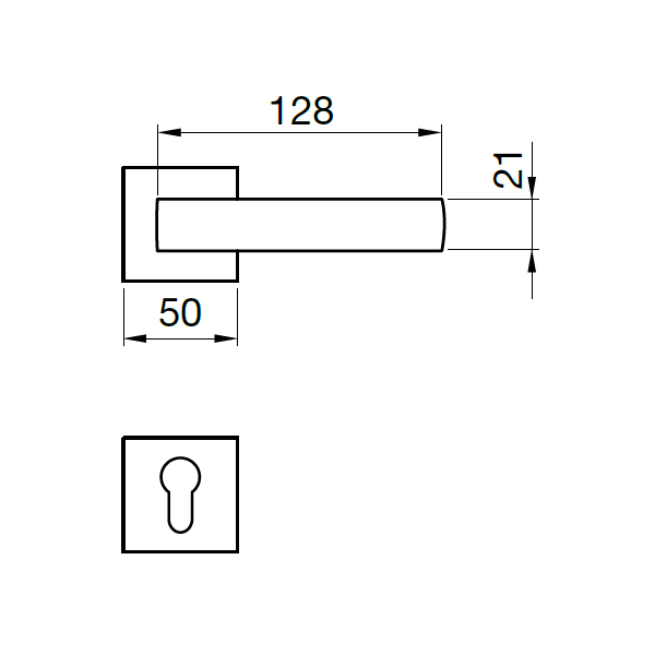 KHÓA CỬA HAFELE TECHNA 901.79.714