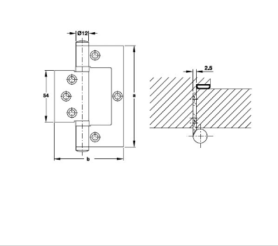 BẢN LỀ ÂM DƯƠNG HAFELE 926.96.100