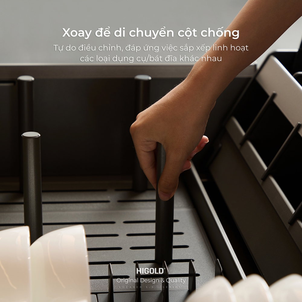 GIÁ ĐỂ BÁT ĐĨA HỘP NHÔM CAO CẤP DÒNG MỞ NHANH SHEARER 5.0