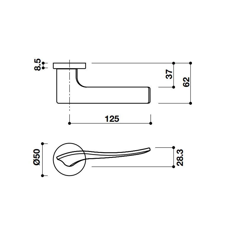TAY KHÓA CỬA HAFELE 901.99.579