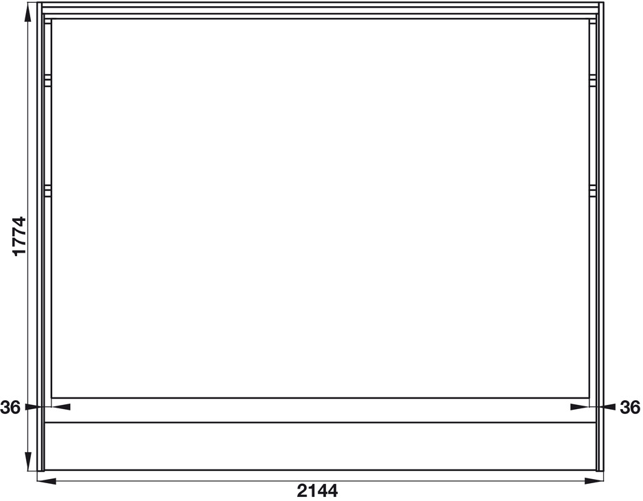 PHỤ KIỆN GIƯỜNG XẾP HAFELE BETLIFT, MỞ NGANG 271.97.340