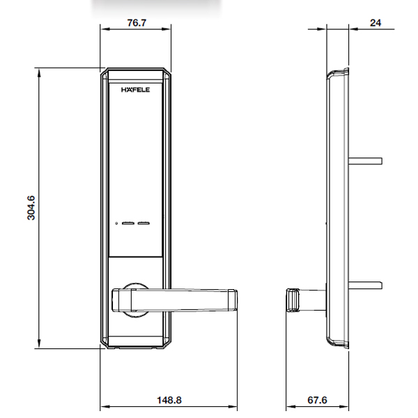 KHÓA ĐIỆN TỬ HAFELE EL7200 912.05.714