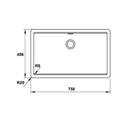 Chậu Granstone Hafele HS20-GEN1S80 570.30.500
