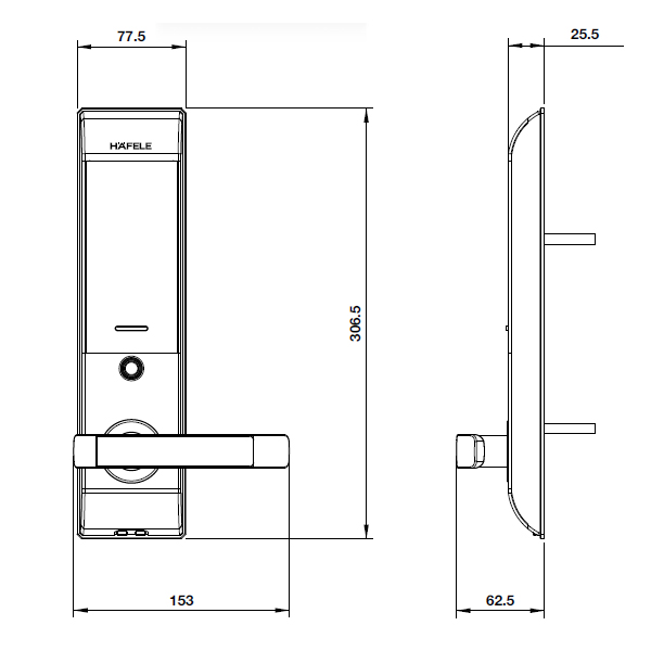 KHÓA ĐIỆN TỬ HAFELE EL7500 912.05.716