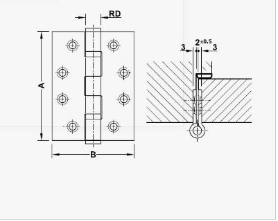 BẢN LỀ CHỐNG CHÁY HAFELE 926.98.049