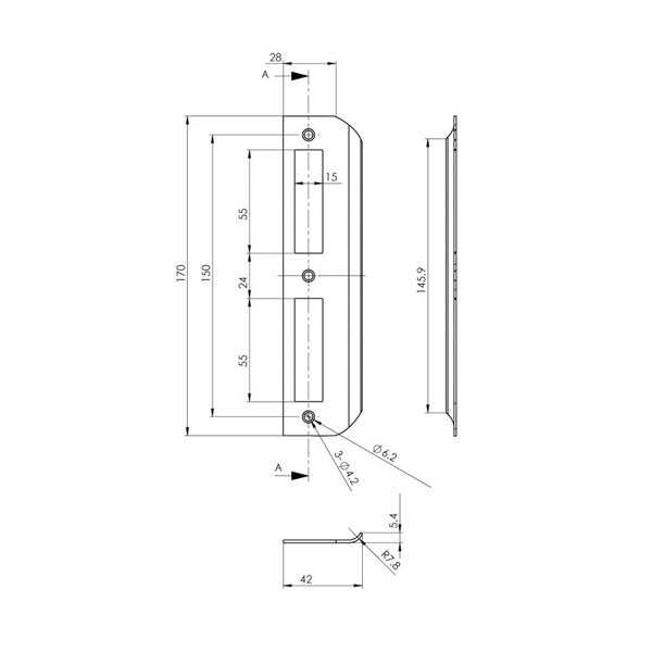 THÂN KHÓA ĐỐ NHỎ HAFELE 911.77.263