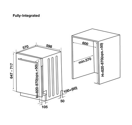 MÁY RỬA BÁT HAFELE HDW-FI60D 533.23.320 ÂM TOÀN PHẦN