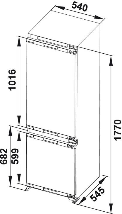 Tủ lạnh Hafele Âm -  HF-BI60X 534.14.080