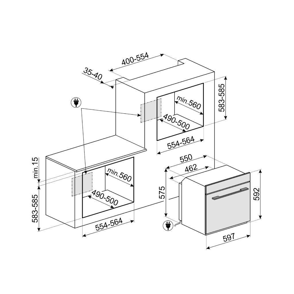 LÒ NƯỚNG SMEG SO6102TS 536.64.982