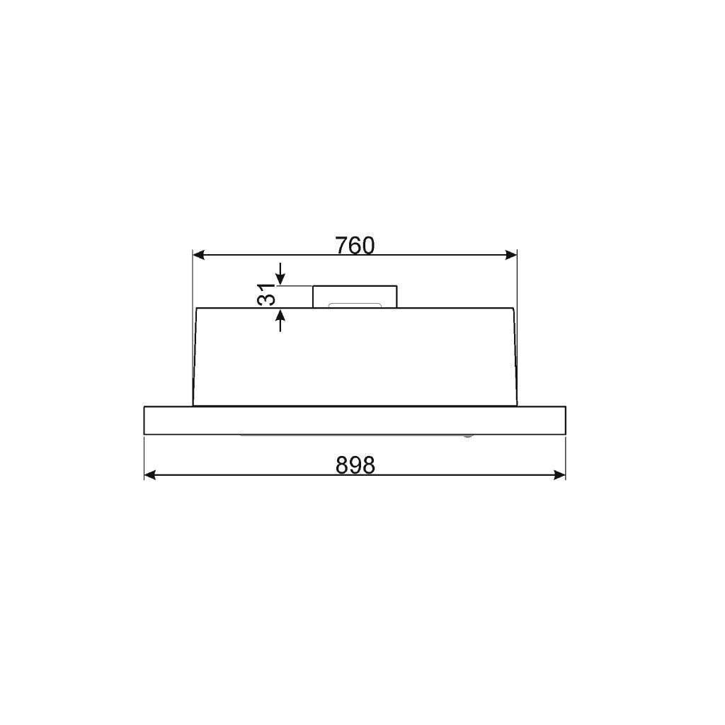 MÁY HÚT MÙI ÂM TỦ SMEG KSET92E 536.84.872