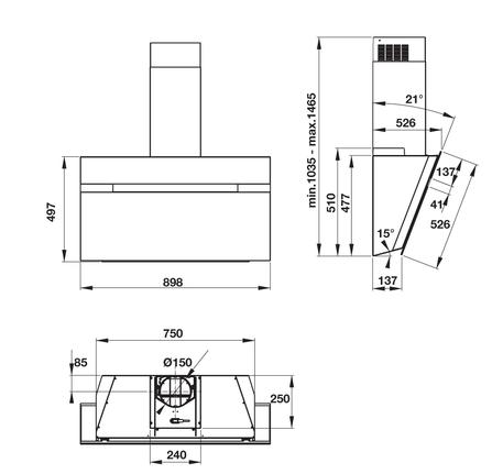 Máy hút mùi gắn tường Hafele HH-WVG90B 539.89.335