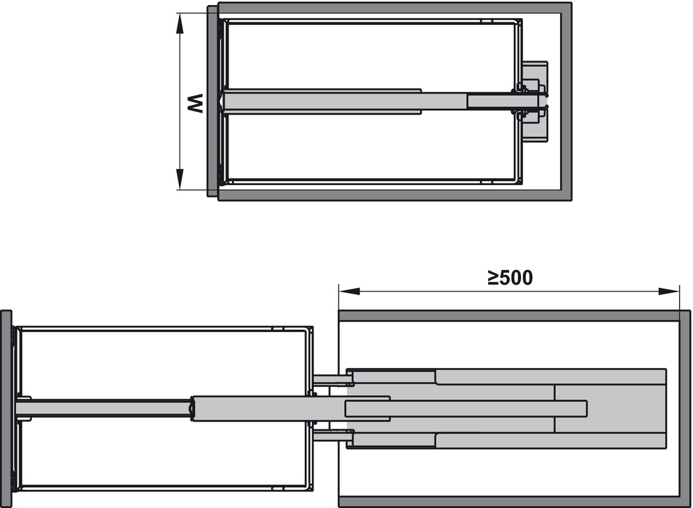 TỦ KHO HAFELE KESSEBOHMER DISPENSA ANTHRACITE