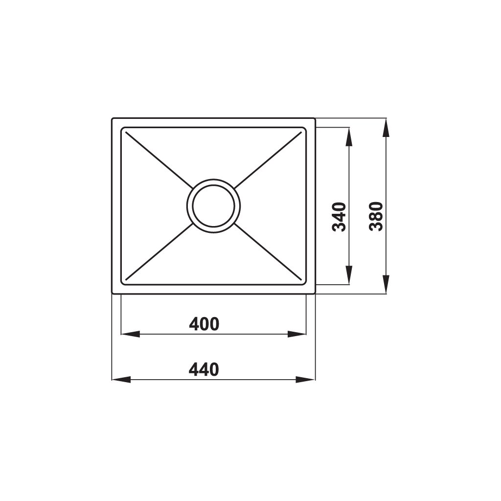 Chậu inox Häfele HS20-SSN1S50 - 567.20.227