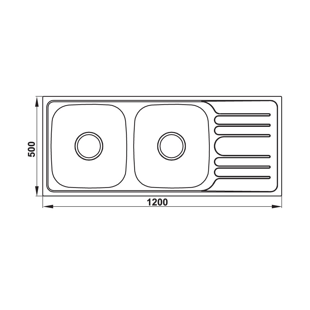 CHẬU HAFELE INOX HS20-SSD2R90 567.20.513
