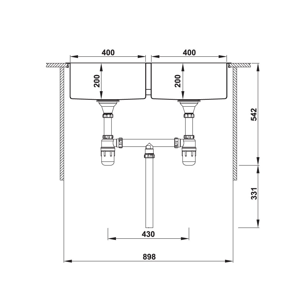 Chậu inox Häfele HS20-SSN2S90 - 567.20.537