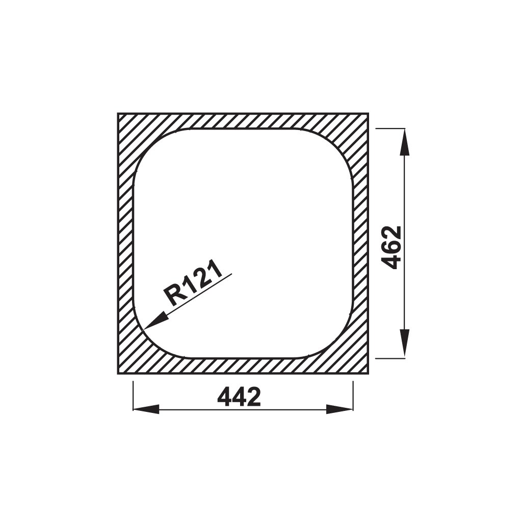 Chậu inox Häfele HS19-SSN1R50 - 567.23.083