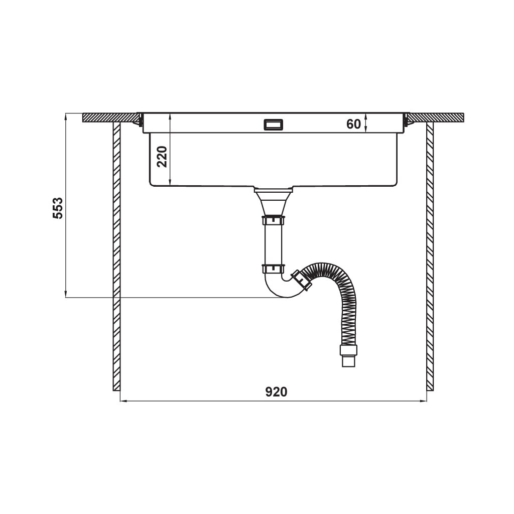 Chậu inox Häfele HS21-SSN1S90 - 567.94.020
