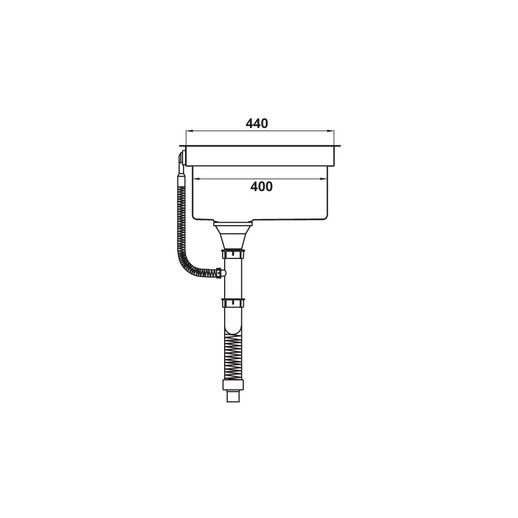 Chậu inox Häfele HS21-SSN1S90 - 567.94.020