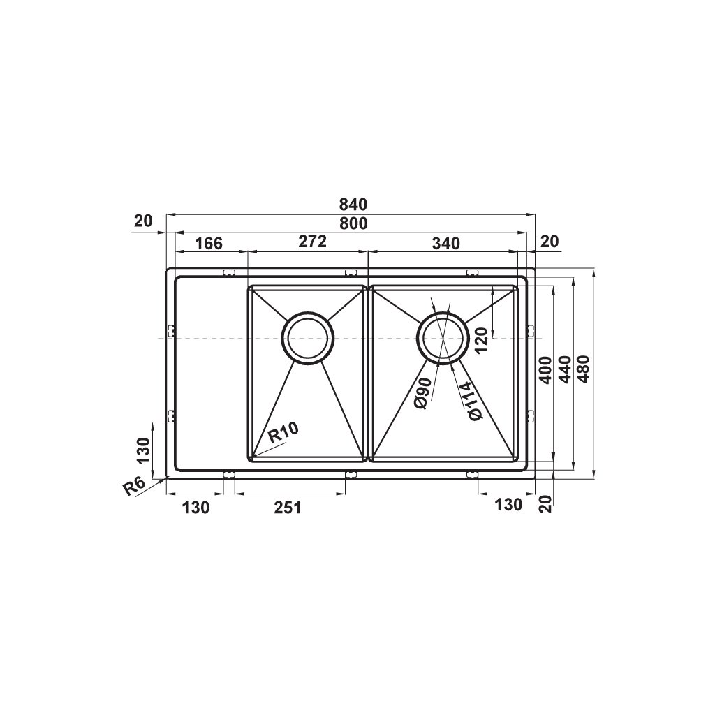 CHẬU RỬA BÁT HAFELE HS21-SSD2S90M 567.94.040