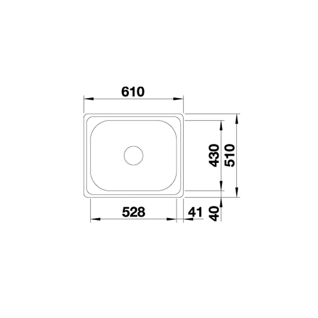 Chậu rửa chén inox Blanco - PLENTA 6 - 570.27.190