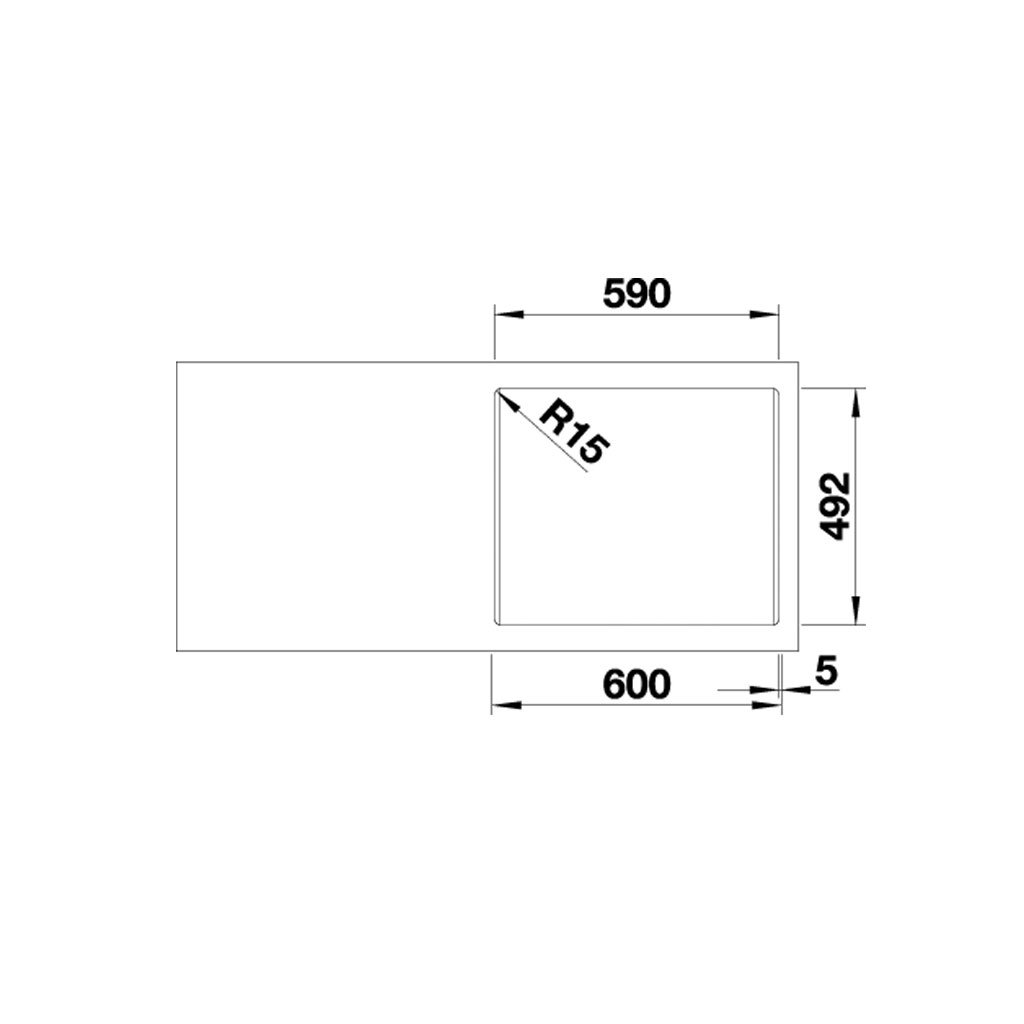 Chậu rửa chén inox Blanco - PLENTA 6 - 570.27.190