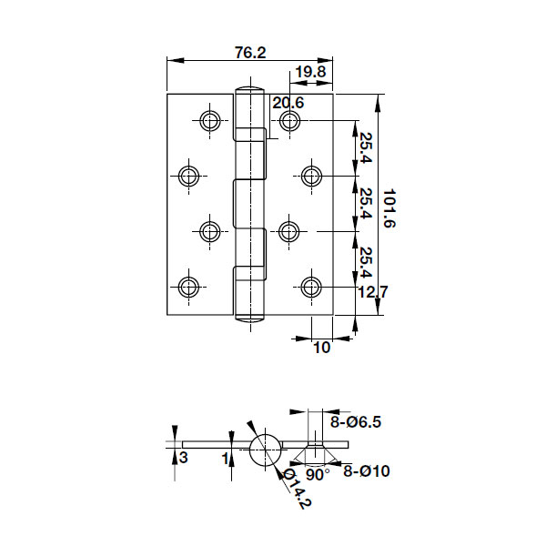 BẢN LỀ LÁ HAFELE DIY 489.05.022