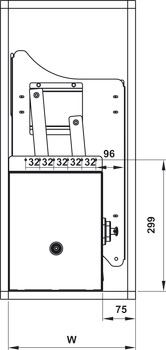 Giá bát nâng hạ Hafele với thiết kế lưới dẹt LENTO