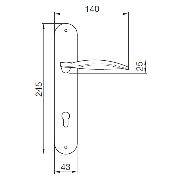 KHÓA CỬA HAFELE 901.79.080