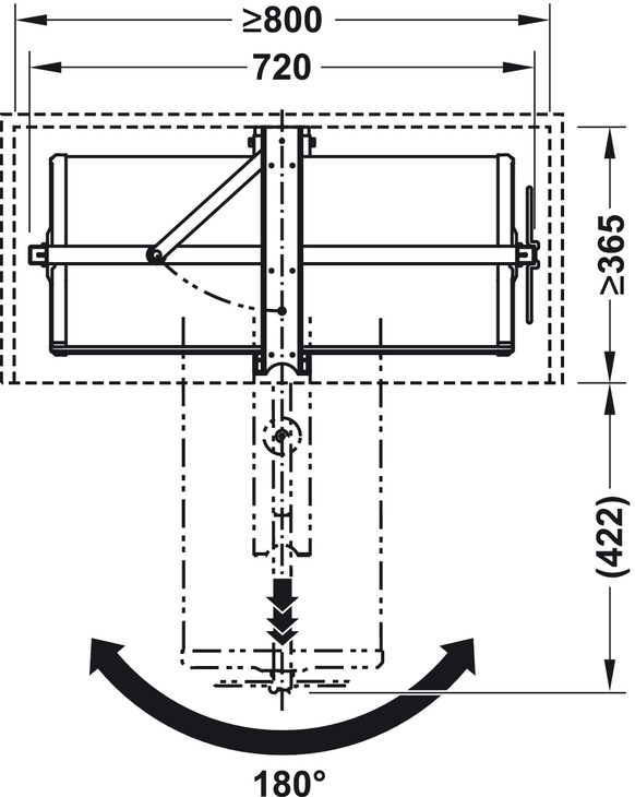 KỆ GIÀY KÉO HAFELE 806.22.400