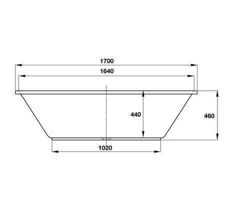 Bồn tắm âm ACTIVE 1700 - 588.55.680