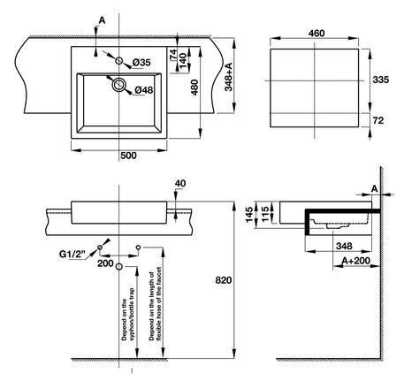Lavabo bán âm REGAL 588.82.008