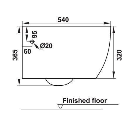 Bồn cầu treo tường Sapporo 588.79.410