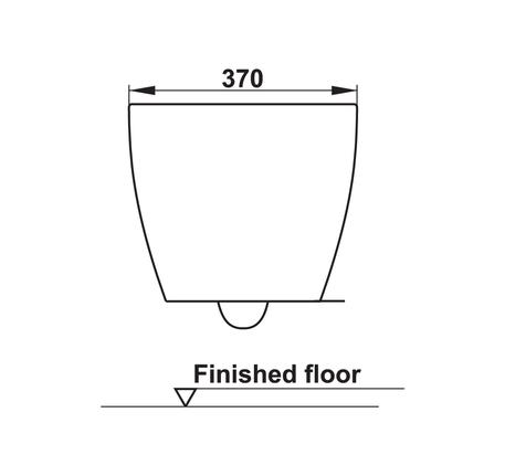 Bồn cầu treo tường Sapporo 588.79.410