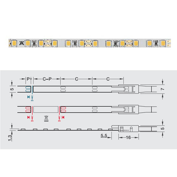 ĐÈN LED DÂY HAFELE 12V LOOX5 LED 2074