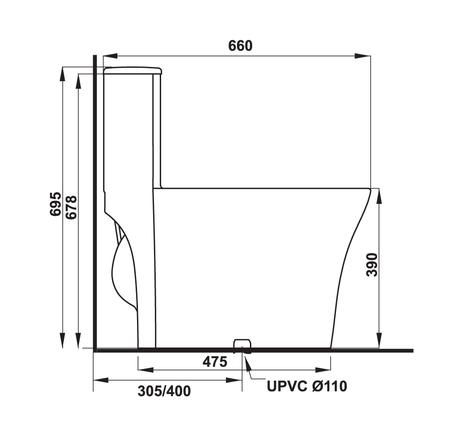 Bồn cầu một khối Sapporo 588.79.409