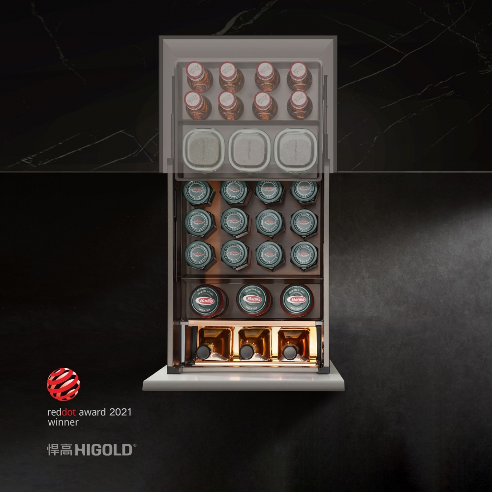 KỆ GIA VỊ HỘP NHÔM 4.0 HIGOLD SHEARER