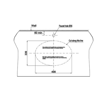Chậu sứ âm bàn Sapporo 570 - 588.79.015