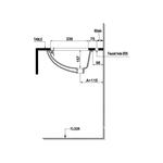 Chậu sứ âm bàn Sapporo 570 - 588.79.015