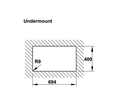 Chậu Granstone Hafele HS20-GEN1S80 570.30.500