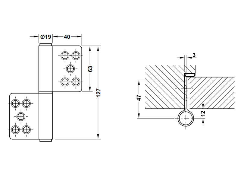 Bản lề nâng hạ Hafele 926.13.903