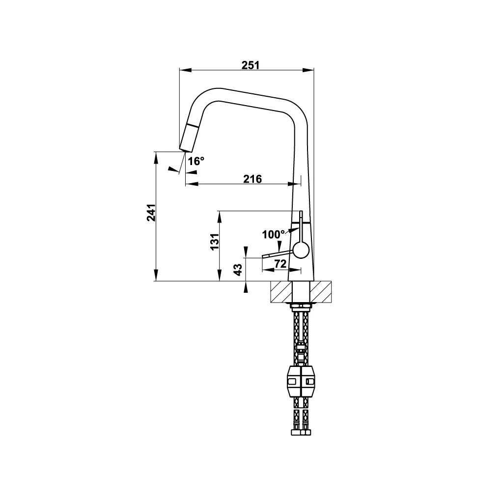 VÒI BẾP HAFELE HYDROS HT20-CH1P241 570.82.220