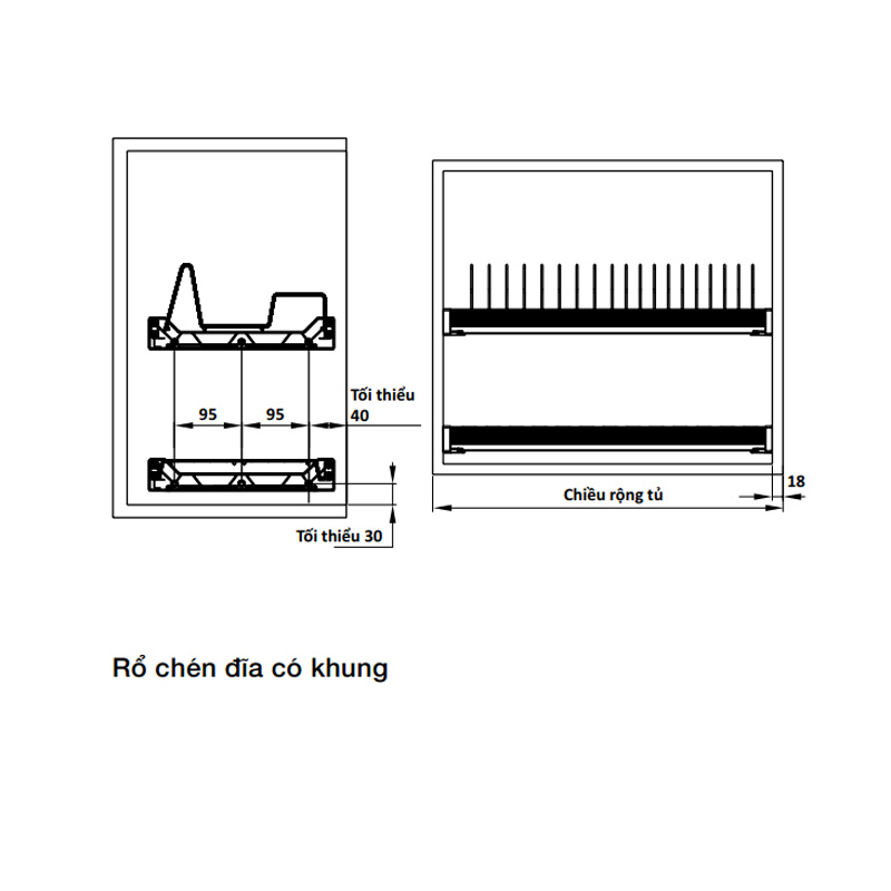 GIÁ BÁT CỐ ĐỊNH HAFELE PRESTO