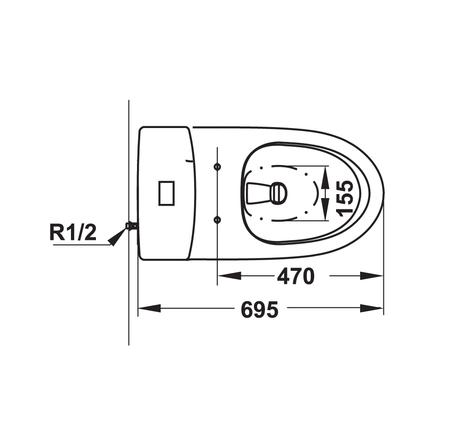 Bồn cầu một khối Sapporo 588.79.407