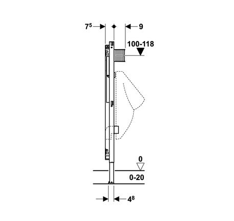 Khung đỡ Doufix cho bồn tiểu nam 588.53.951