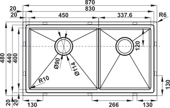 Chậu bếp Hafele 567.94.039