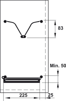 Khay úp chén dĩa Presto 900mm Hafele 544.40.034