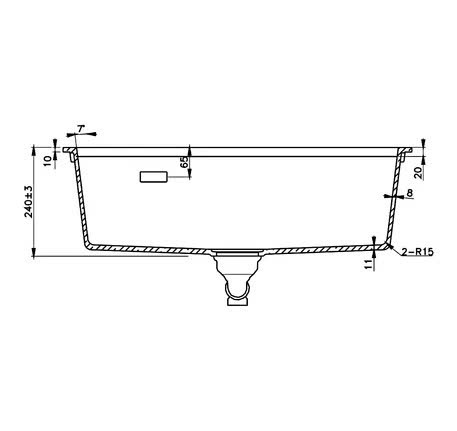 Chậu đá Hafele ESSENCE HS22-GEN1S90M, chậu đơn 577.25.530