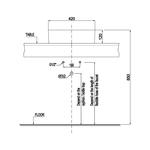 Chậu sứ đặt bàn Sapporo 420 - 588.79.031