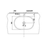 Chậu sứ đặt bàn Sapporo 585 - 588.79.030